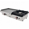 Arilex Plancha Acero con Fogón PGLF - 40 + 40 cm