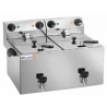 FREIDORA ELECTRICA CON GRIFO VACIADO 10+10L 3250W