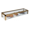 VITRINA NEUTRA PLATA S/PUERTAS 1,2M CRISTAL PLANO