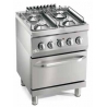 COCINA A GAS S600 4 QUEMADORES CON HORNO ELECTRICO