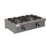 COCINA A GAS 2 QUEMADORES 6,5+6,5kW 680x490x210mm